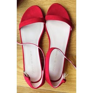 Stuart Weitzman red sandals